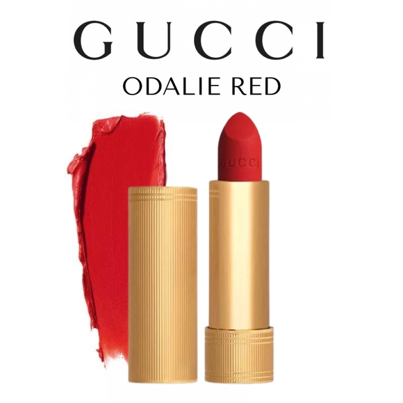 Gucci Other - NEW!! GUCCI- Velvet Matte Lipstick- 500 Odalie Red - vivid red